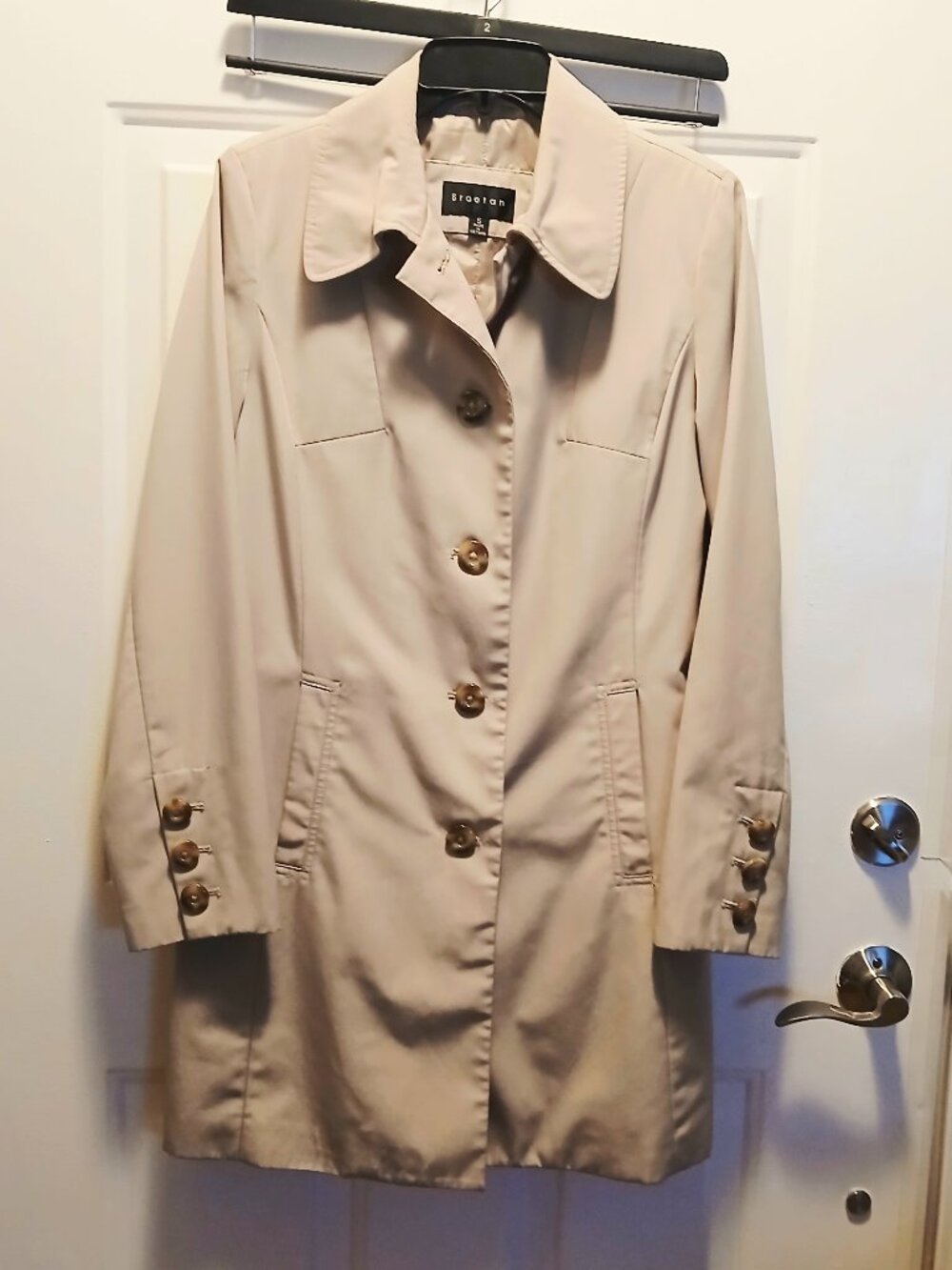 Lightweight Tan Pea Coat EUC